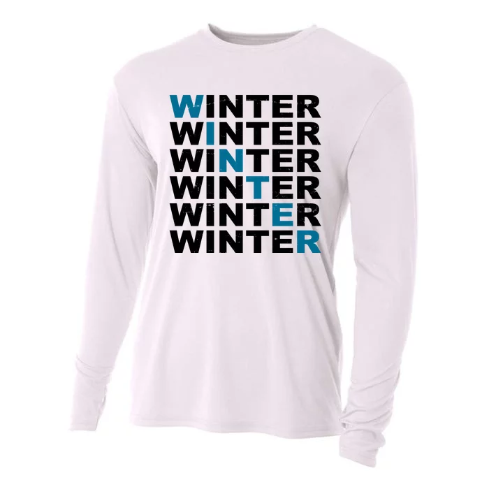 Winter Holiday Season Retro Cooling Performance Long Sleeve Crew