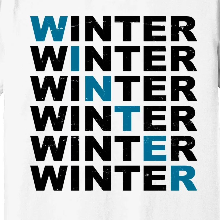 Winter Holiday Season Retro Premium T-Shirt