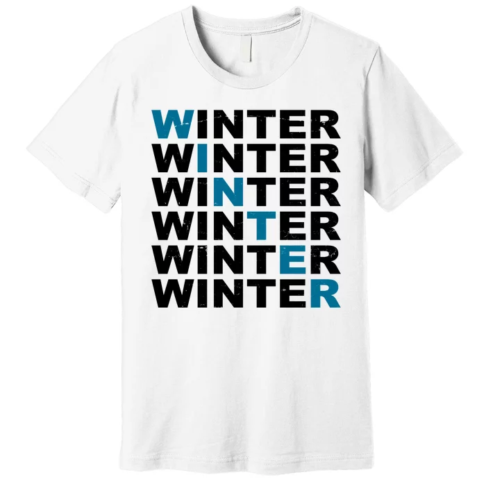 Winter Holiday Season Retro Premium T-Shirt