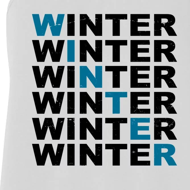 Winter Holiday Season Retro Women's Racerback Tank