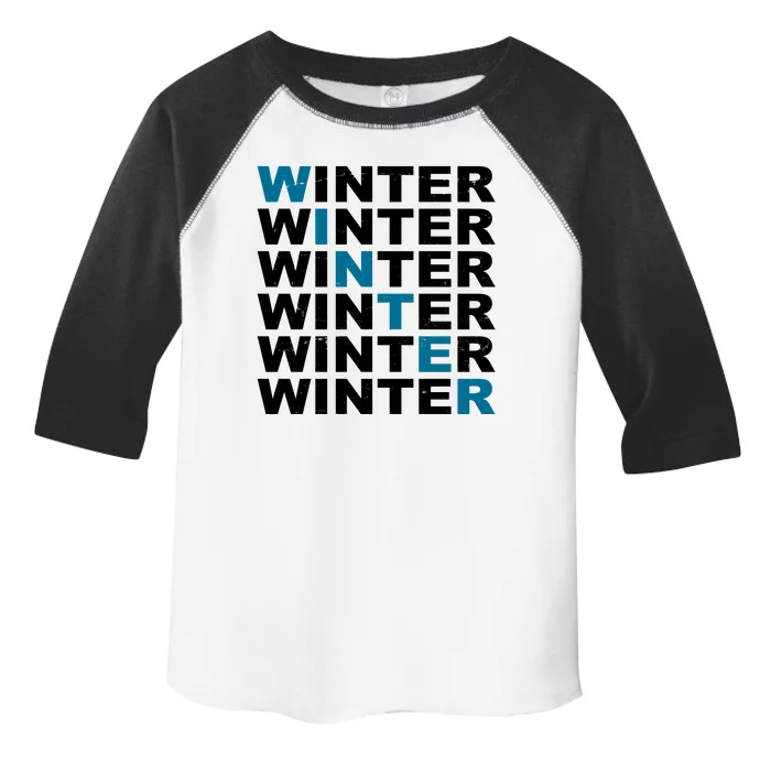 Winter Holiday Season Retro Toddler Fine Jersey T-Shirt