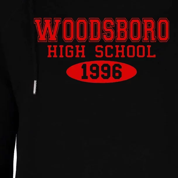 Woodsboro High School Womens Funnel Neck Pullover Hood