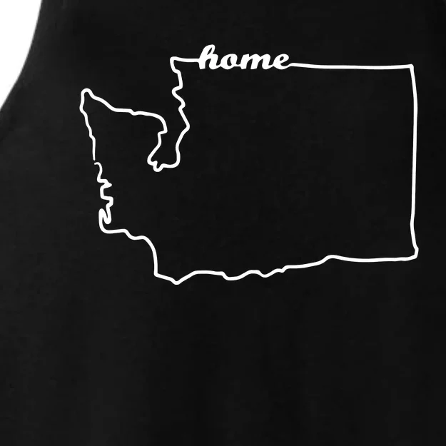 Washington Hoodie Seattle Wa Home State Hooded Ladies Tri-Blend Wicking Tank