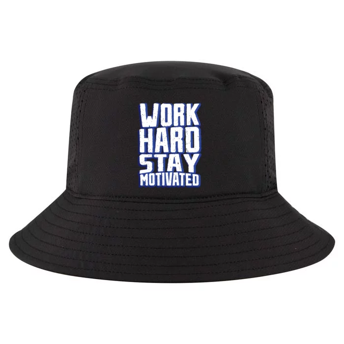 Work Hard Stay Motivated Cool Comfort Performance Bucket Hat