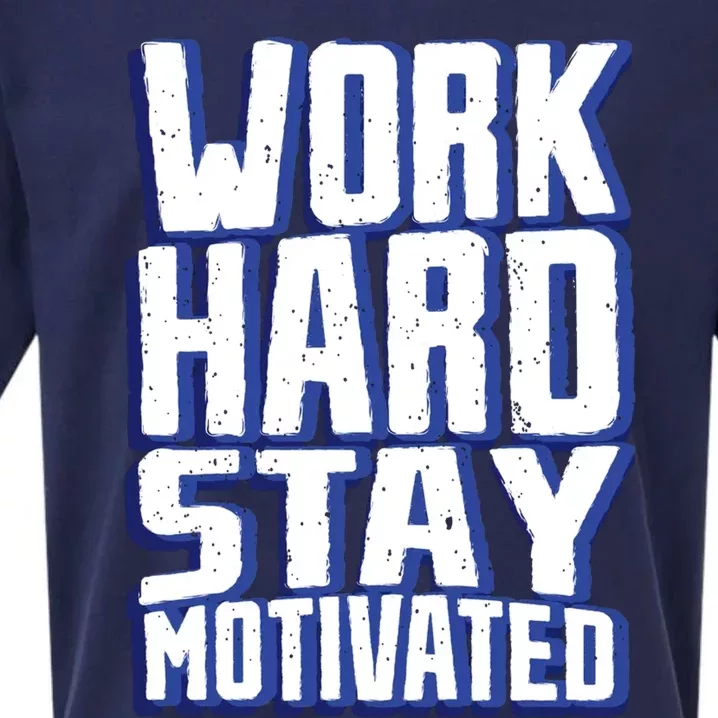 Work Hard Stay Motivated Sueded Cloud Jersey T-Shirt