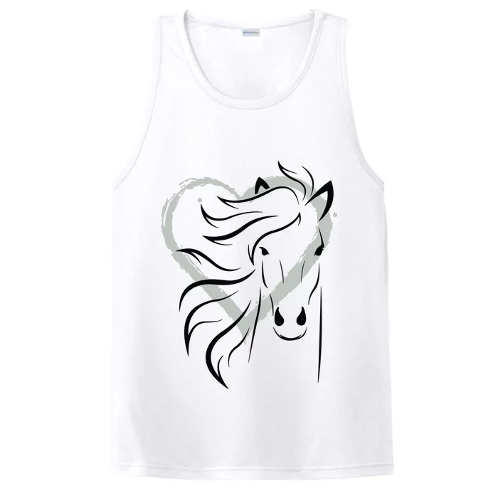 Womens Horse Shirts For Riders And Horse Lovers Performance Tank