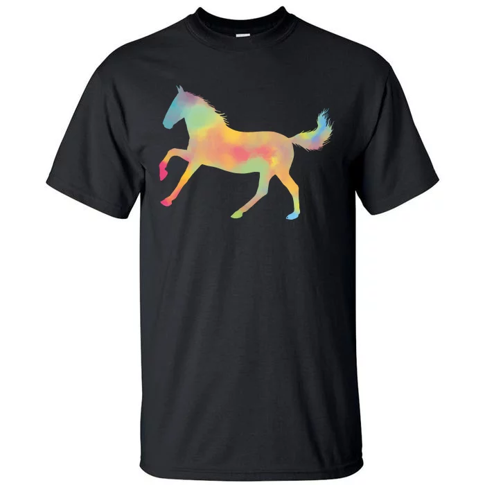 Watercolor Horse Silhouette Tall T-Shirt