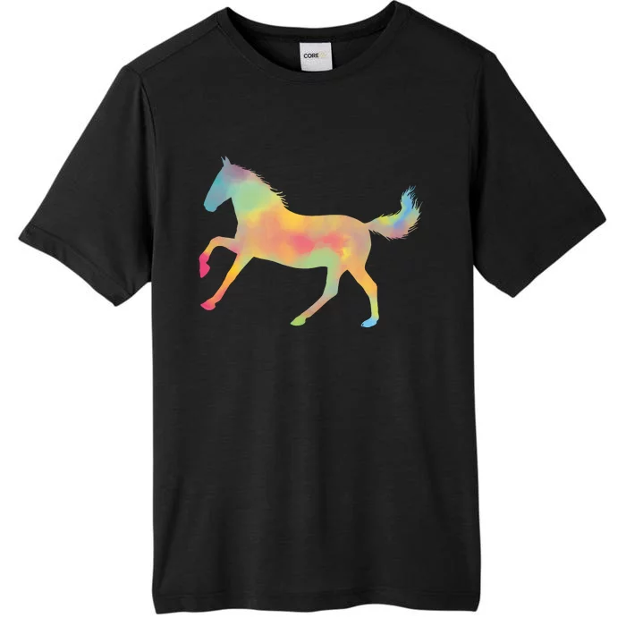 Watercolor Horse Silhouette ChromaSoft Performance T-Shirt