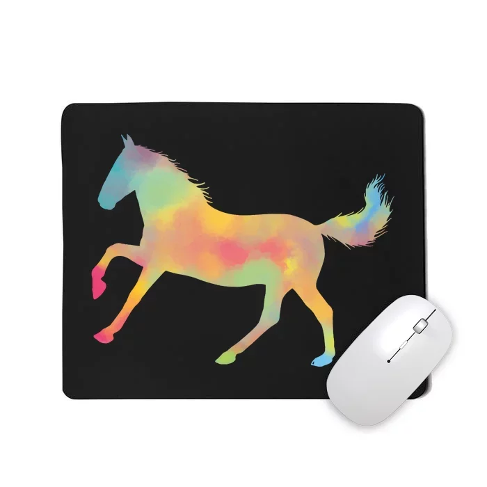 Watercolor Horse Silhouette Mousepad