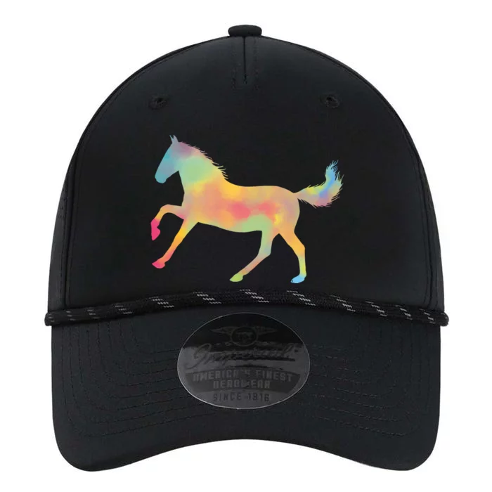 Watercolor Horse Silhouette Performance The Dyno Cap