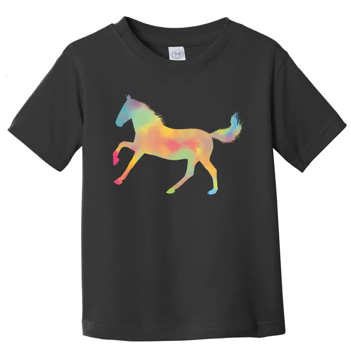 Watercolor Horse Silhouette Toddler T-Shirt