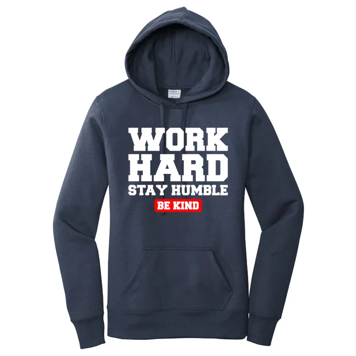 Work Hard Stay Humble Fitness Gym Workout Weightlifting Gift Women's Pullover Hoodie