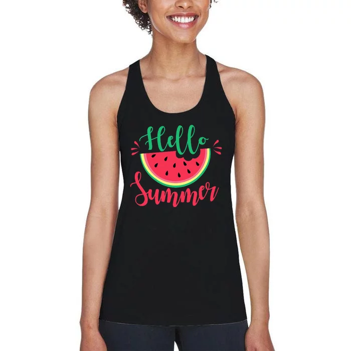 Watermelon Hello Summer Women's Racerback Tank