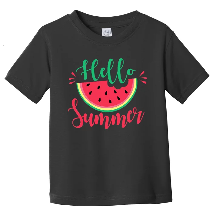 Watermelon Hello Summer Toddler T-Shirt