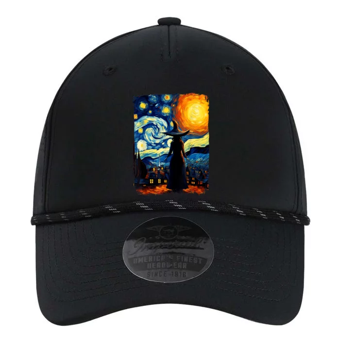 Witch Halloween Starry Night Van Gogh Aesthetic Painting Performance The Dyno Cap