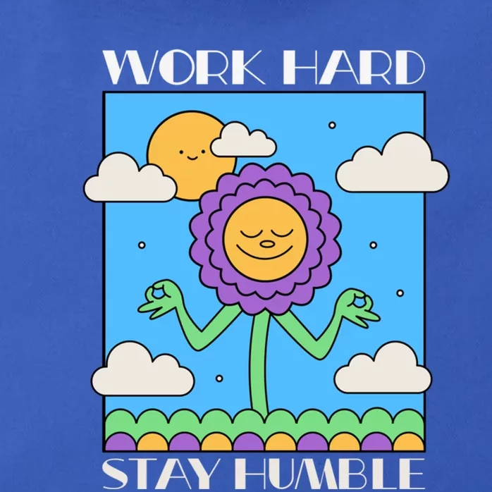 Work Hard Stay Humble Positive Mindset Mediation Cute Gift Zip Tote Bag