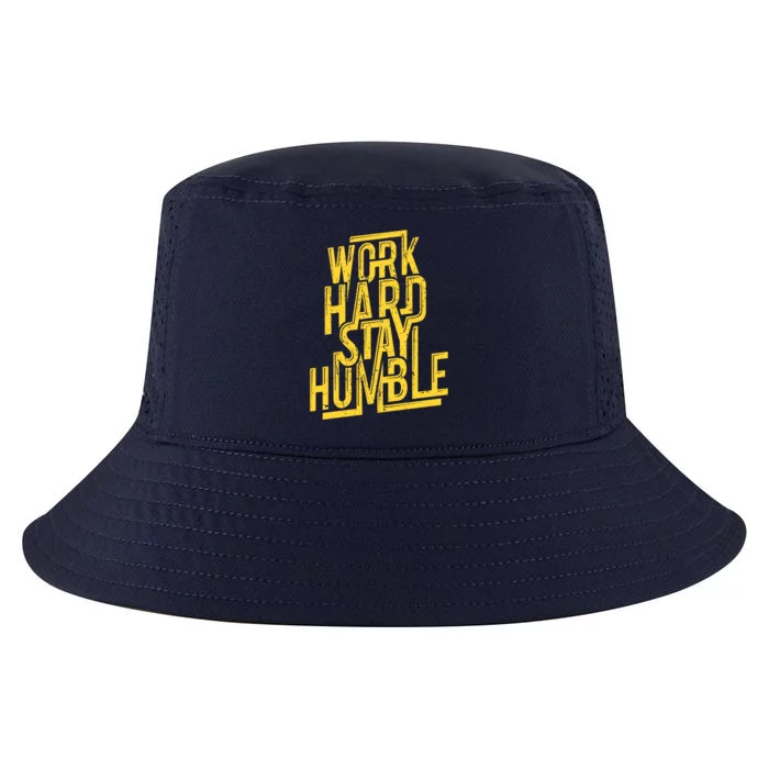 Work Hard Stay Humble Gift Positive Quote Saying Cool Comfort Performance Bucket Hat