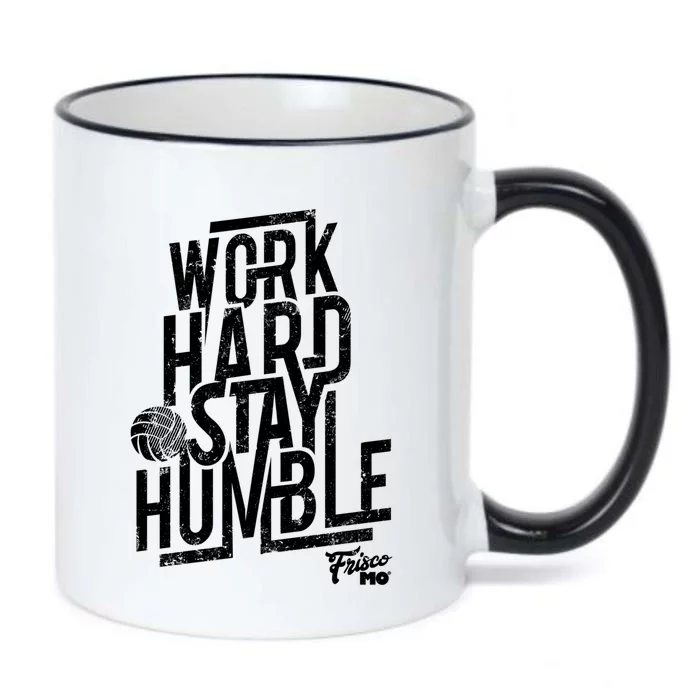 Work Hard Stay Humble Volleyball Gift Black Color Changing Mug