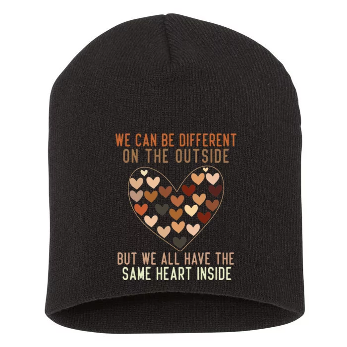 We Have The Same Heart Black History Month African American Short Acrylic Beanie