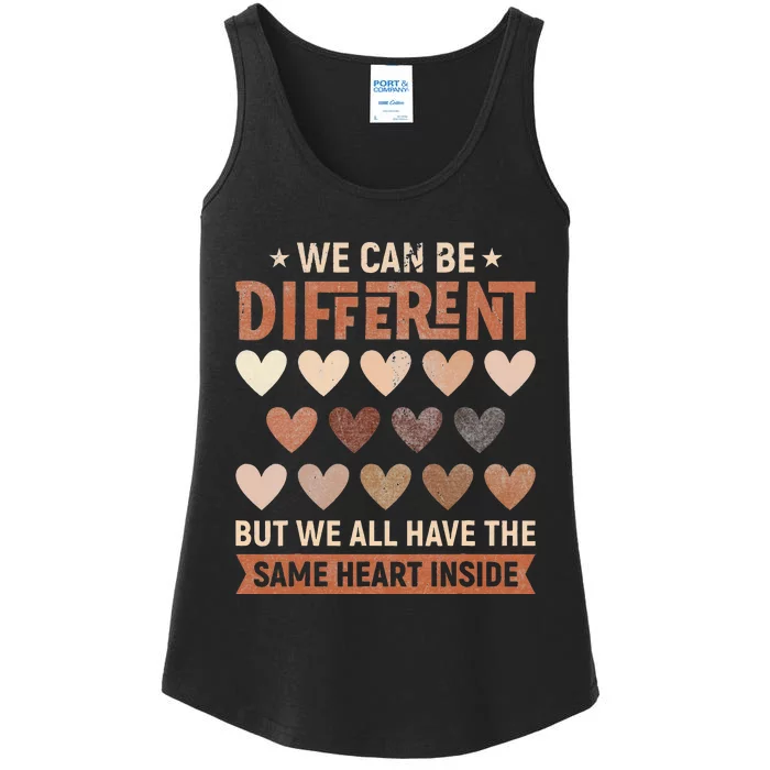 We Have The Same Heart Inside Black History Month Ladies Essential Tank