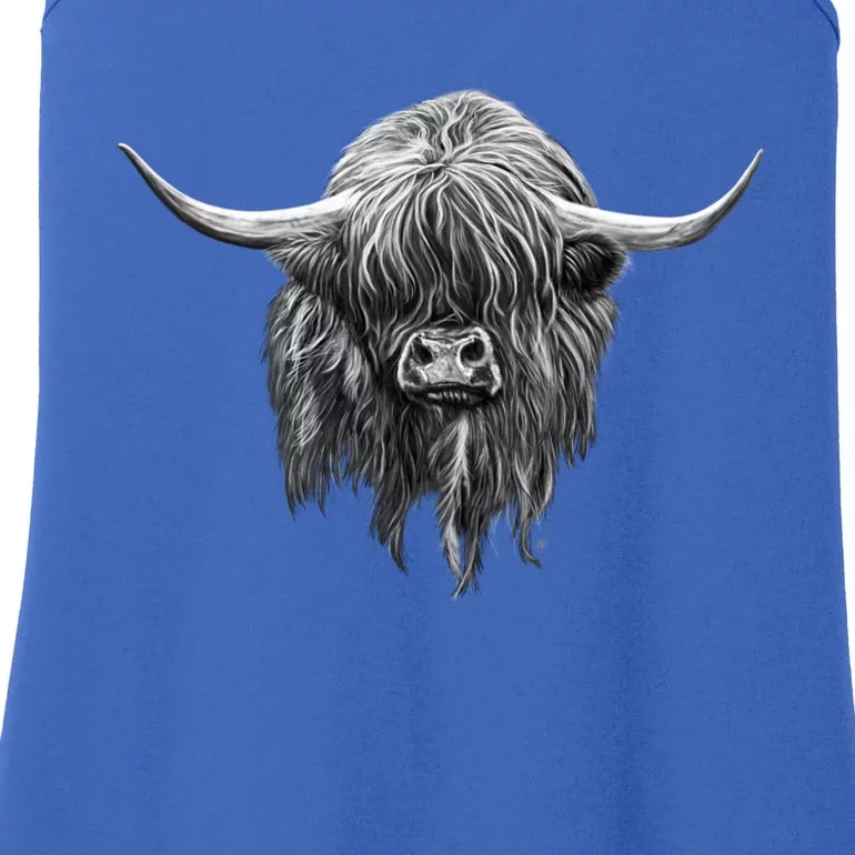 Wee Hamish The Scottish Highland Cow Cool Gift Ladies Essential Tank