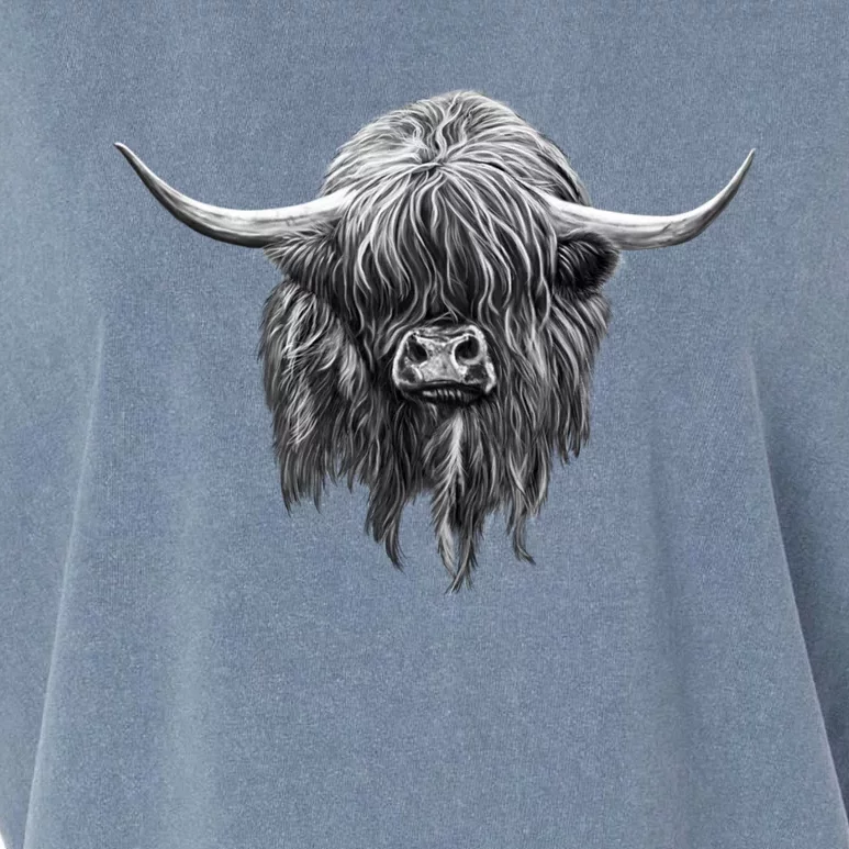 Wee Hamish The Scottish Highland Cow Cool Gift Garment-Dyed Women's Muscle Tee