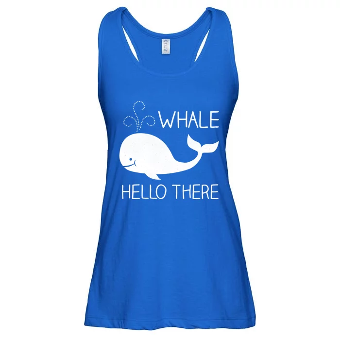 Whale Hello There Funny Save Whale Funny Gift Ladies Essential Flowy Tank