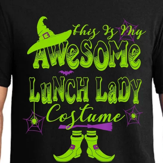 Wo Halloween This Is My Awesome Lunch Lady Costume Cute Pajama Set