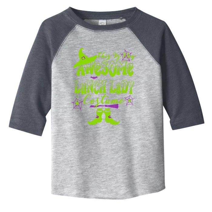 Wo Halloween This Is My Awesome Lunch Lady Costume Cute Toddler Fine Jersey T-Shirt