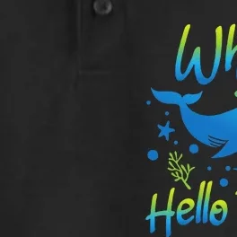 Whale Hello There Whale Lover Whales Marine Biologist Dry Zone Grid Performance Polo