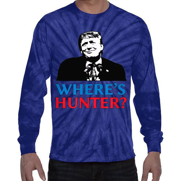 Where's Hunter Trump Wheres Hunter Tie-Dye Long Sleeve Shirt