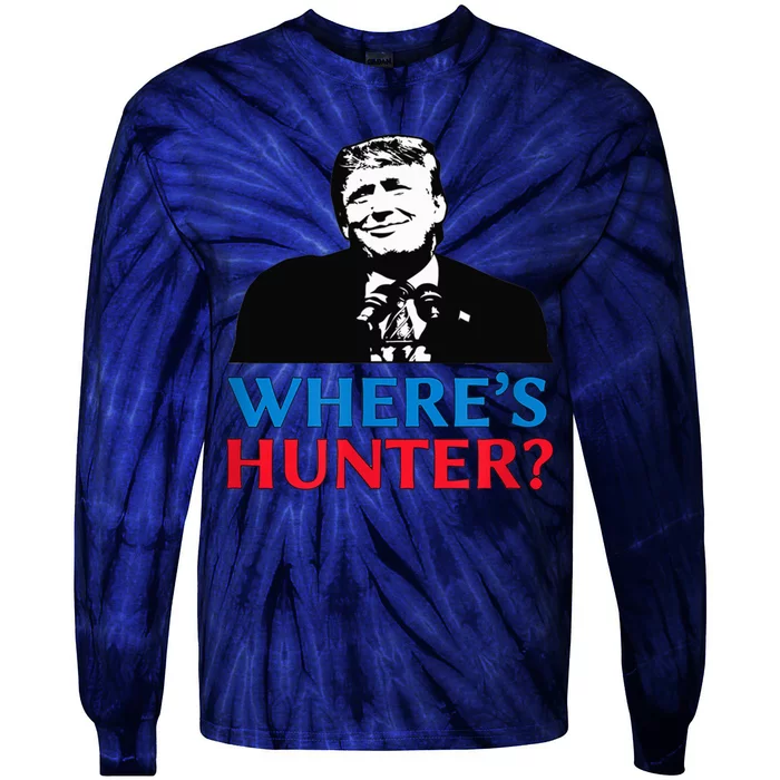 Where's Hunter Trump Wheres Hunter Tie-Dye Long Sleeve Shirt