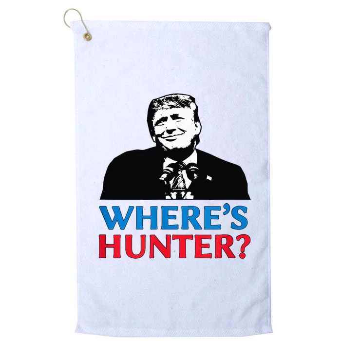 Where's Hunter Trump Wheres Hunter Platinum Collection Golf Towel