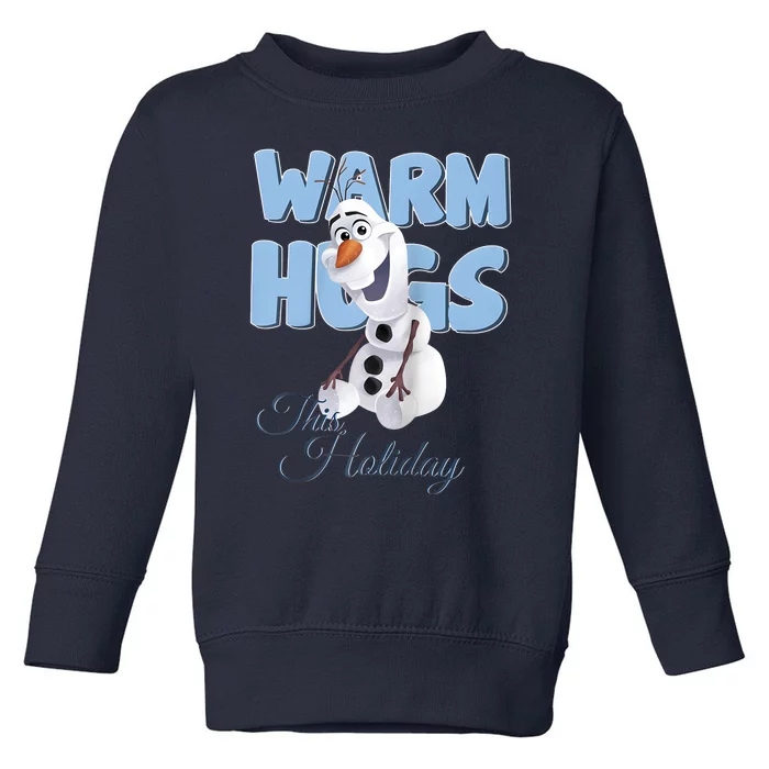 Warm Hugs This Holiday Funny Snowman Winter Toddler Sweatshirt