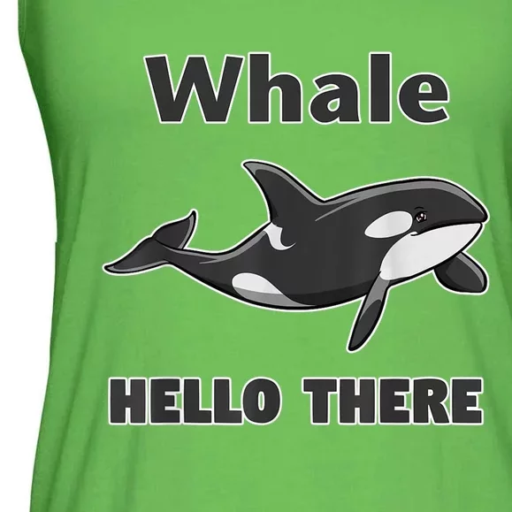 Whale Hello There Killer Whale Ladies Essential Flowy Tank