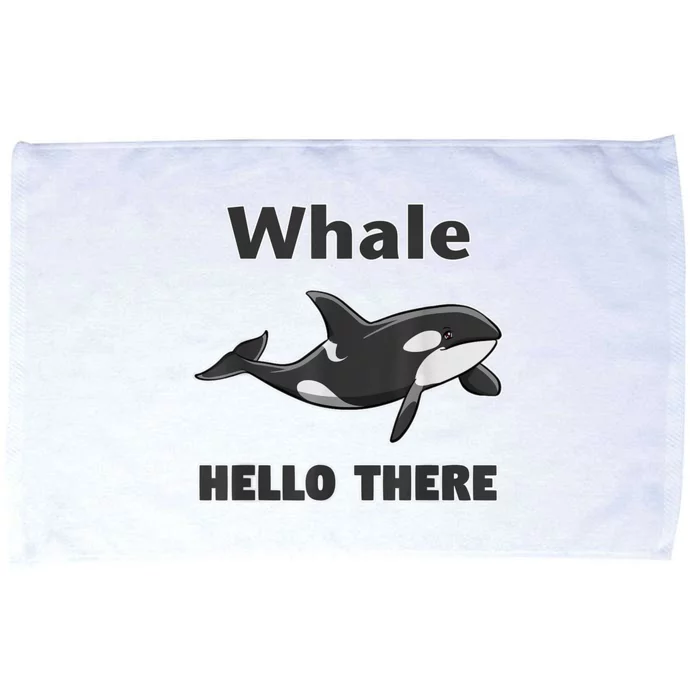 Whale Hello There Killer Whale Microfiber Hand Towel