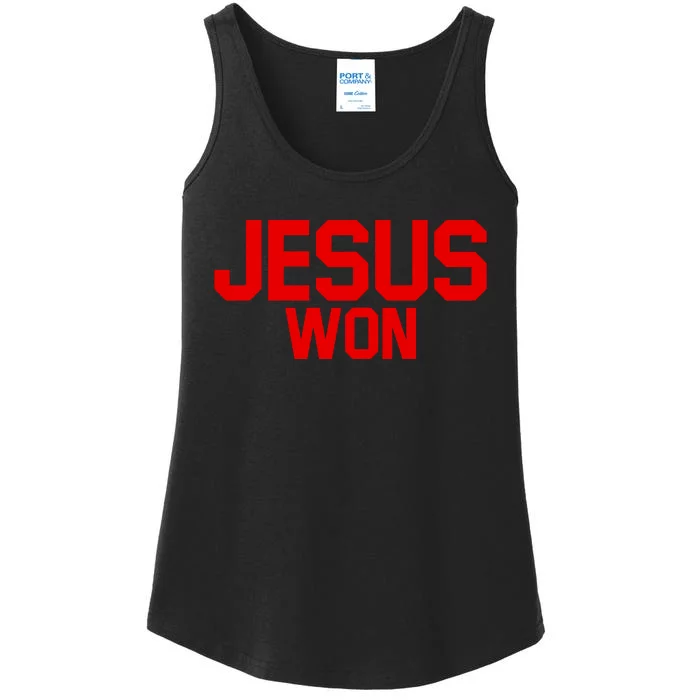 Will Howard Treveyon Henderson Gee Scott Wearing Jesus Won Ladies Essential Tank