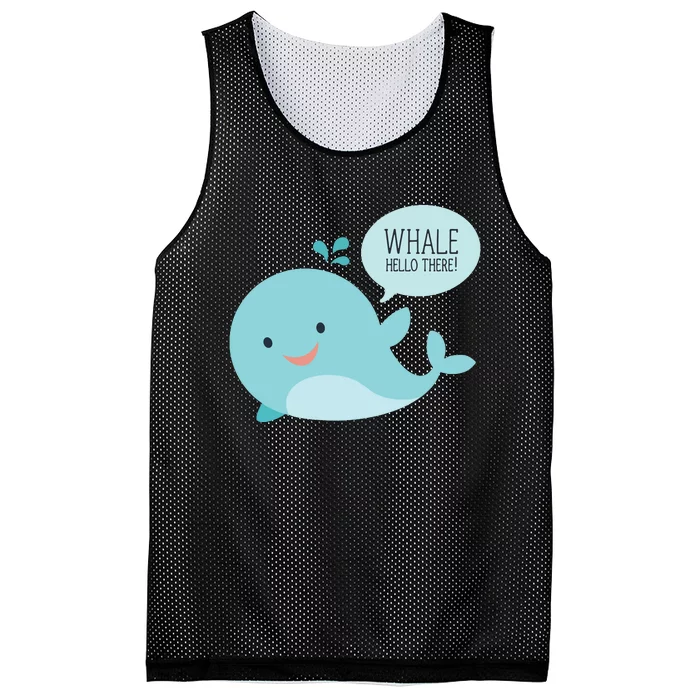 Whale Hello There Mesh Reversible Basketball Jersey Tank