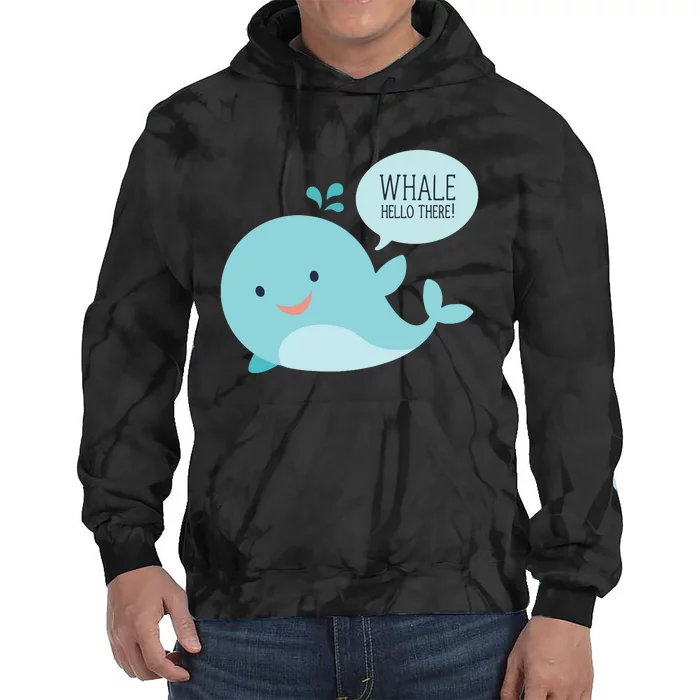 Whale Hello There Tie Dye Hoodie