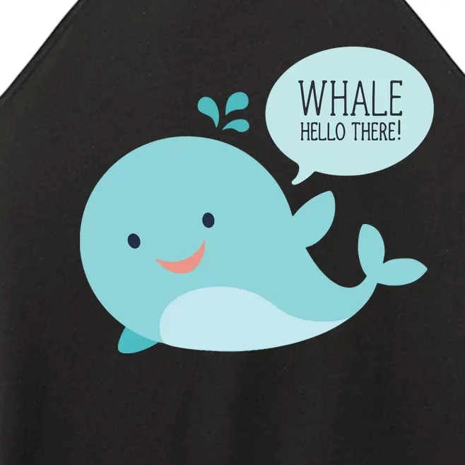 Whale Hello There Women’s Perfect Tri Rocker Tank