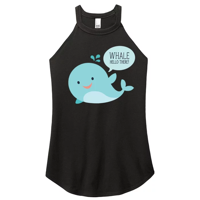 Whale Hello There Women’s Perfect Tri Rocker Tank