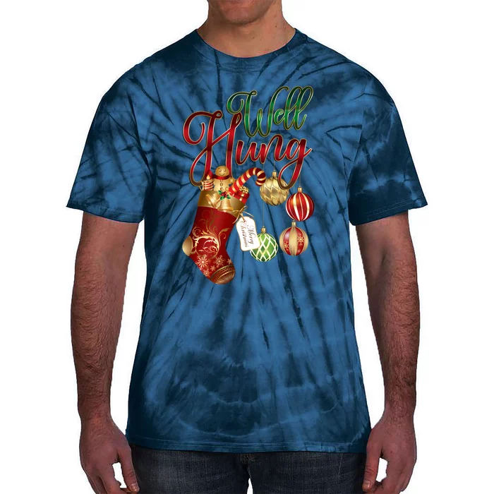 Well Hung Ugly Christmas Tie-Dye T-Shirt