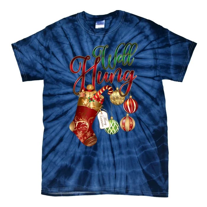 Well Hung Ugly Christmas Tie-Dye T-Shirt