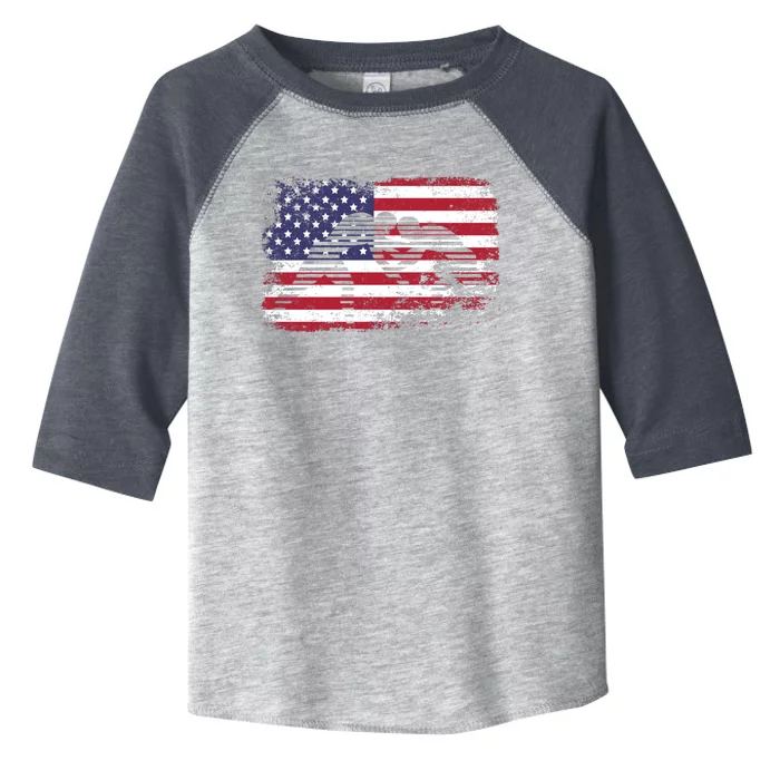 Wrestling Hoodie Usa Flag Wrestling Hoodie Toddler Fine Jersey T-Shirt