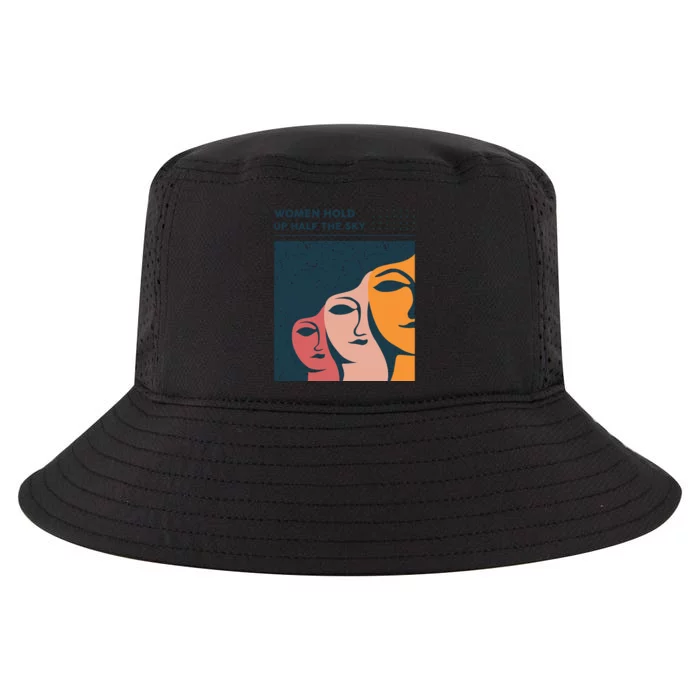 Women Hold Up Half The Sky Cool Comfort Performance Bucket Hat