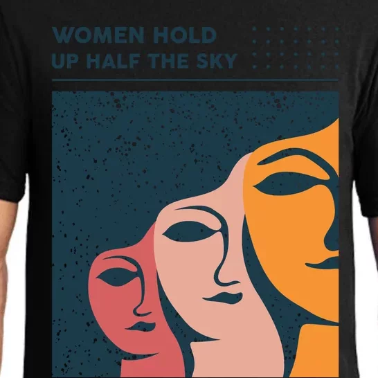 Women Hold Up Half The Sky Pajama Set