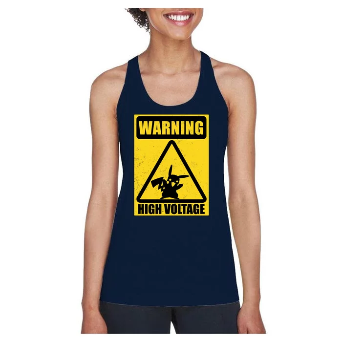 Warning High Voltage Women's Racerback Tank