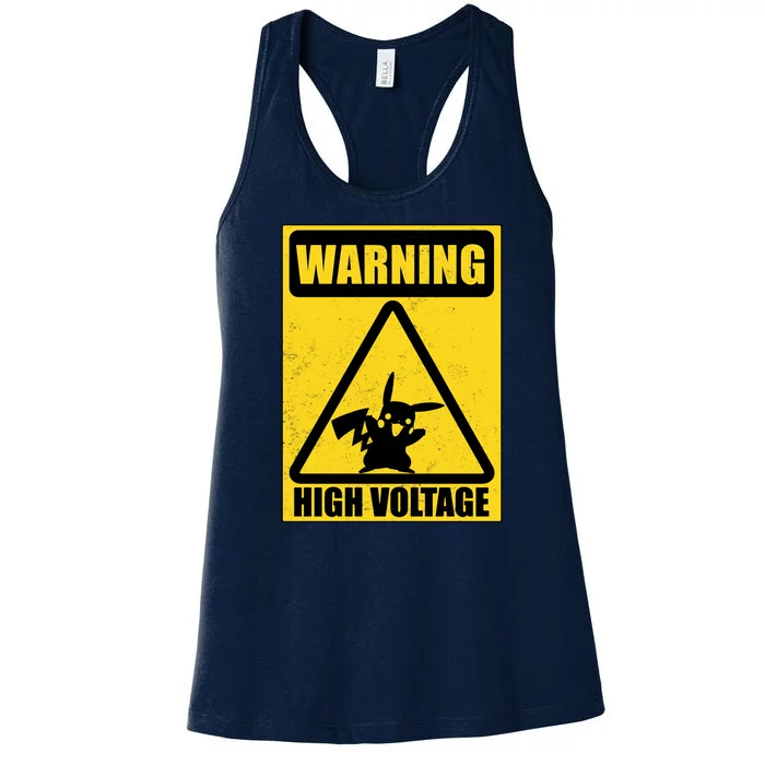 Warning High Voltage Women's Racerback Tank