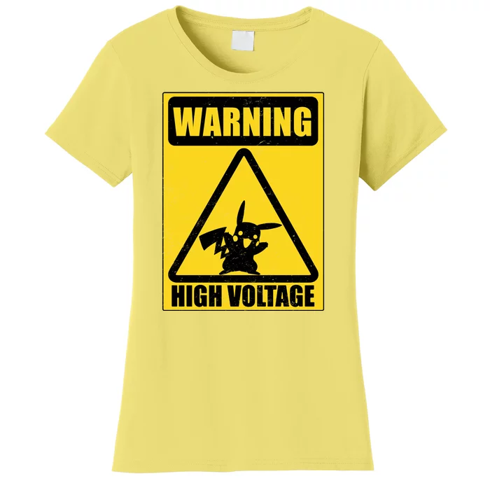 Warning High Voltage Women's T-Shirt