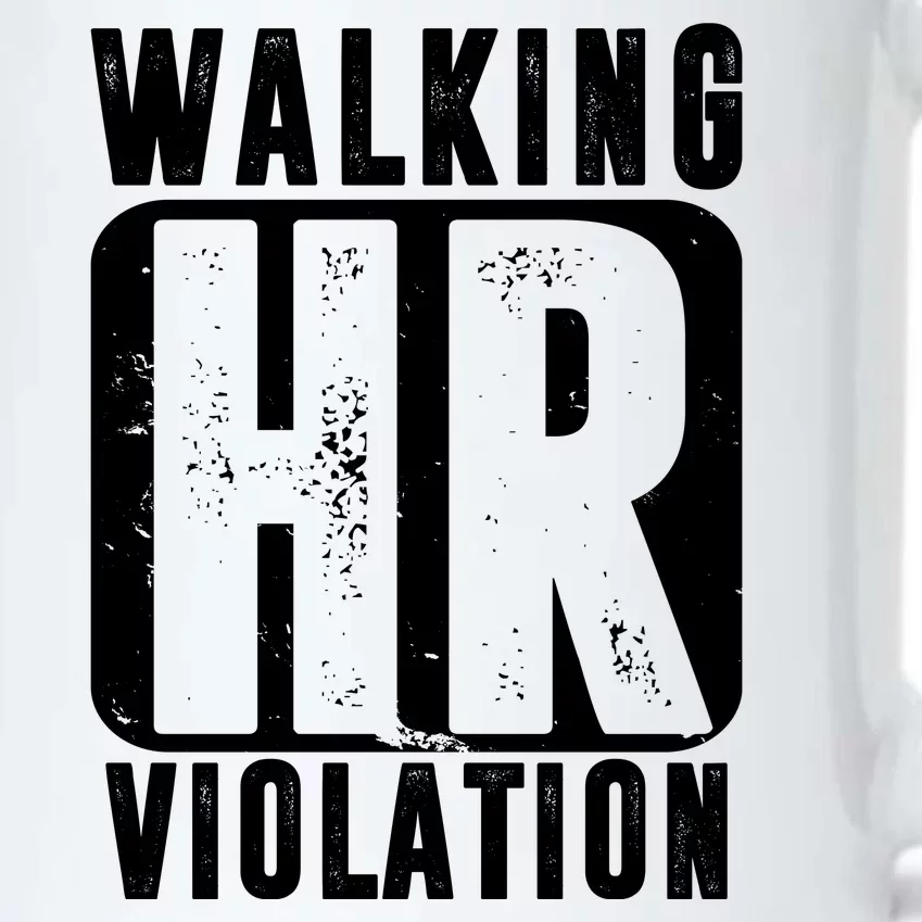 Walking HR Violation Funny Black Color Changing Mug